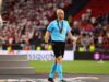 Europa League final referee Anthony Taylor and family surrounded by
