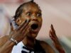 Faith Kipyegon breaks women’s 1500m world record as Laura Muir
