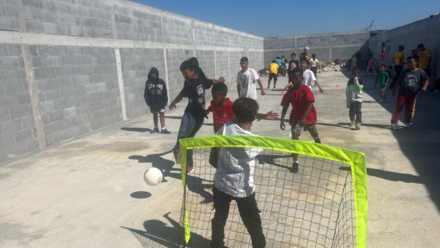 Humanitarian groups using soccer to help children at the border