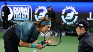 Andrey Rublev disqualified from Dubai Championships semifinals for yelling in