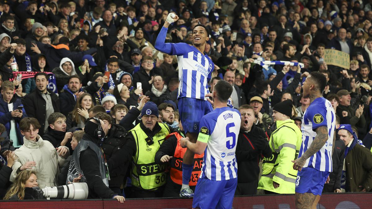 Europa League 2023-24: Late Pedro goal gives Brighton win over Marseille and top spot in group