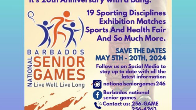 6 disciplines added to 2024’s Barbados National Senior Games (NSG)