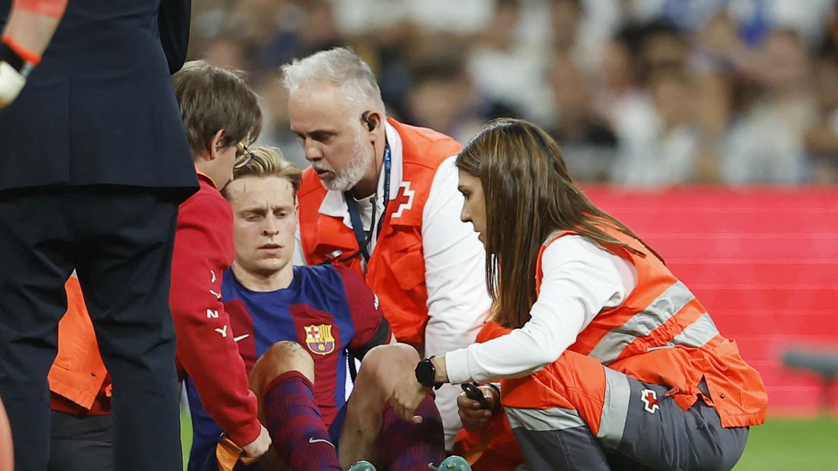 Barcelona’s De Jong to miss end of season with ankle sprain - reports