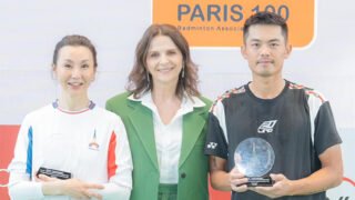 Maggie Cheung Makes Surprise Appearance Alongside Lin Dan At China-France